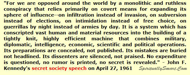 jfk secret society speech